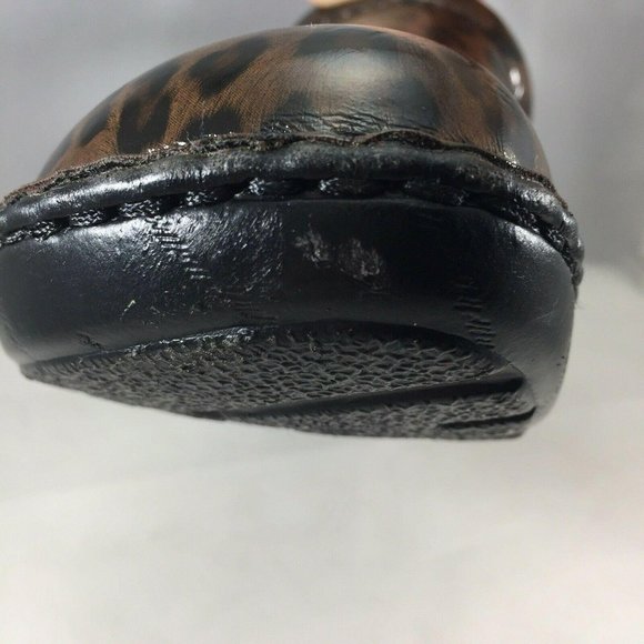 BOC Born Concept Clogs Womens 7.5 Brown Leopard Print BC8638 - Picture 4 of 12